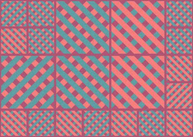 Soyut Geometrik Desen Üretken hesaplama sanatı, vektör illüstrasyonu