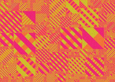 Soyut Geometrik Desen Üretken hesaplama sanatı, vektör illüstrasyonu