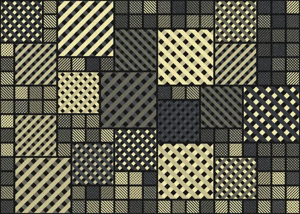Résumé Motif Géométrique Art Computationnel Génératif Illustration Vectorielle — Image vectorielle