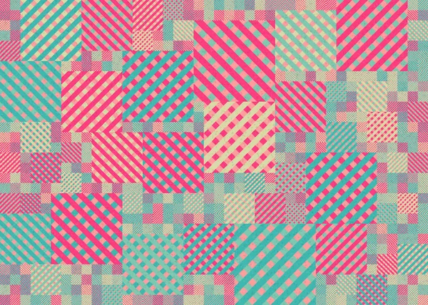 Soyut Geometrik Desen Üretken hesaplama sanatı, vektör illüstrasyonu