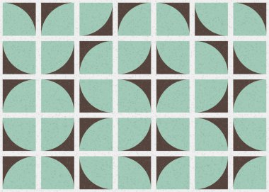 Soyut geometrik üretken hesaplama deseni, vektör illüstrasyonu 