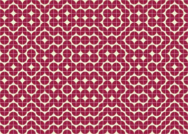 Soyut geometrik üretken hesaplama deseni, vektör illüstrasyonu 