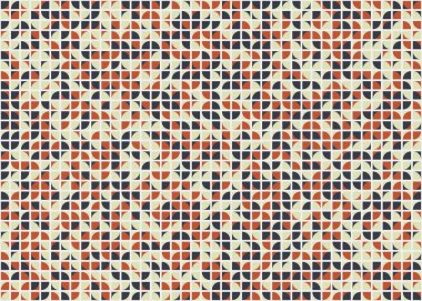 Soyut Geometrik Desen, üretken hesaplama sanatı, vektör illüstrasyonu 