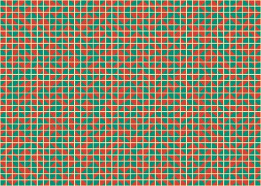 Soyut Geometrik Desen, üretken hesaplama sanatı, vektör illüstrasyonu 