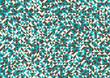 Soyut Geometrik Desen üretken hesaplama sanatı çizimi