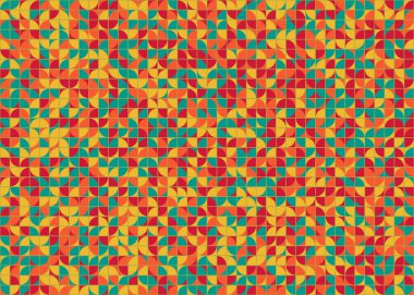 Kareli soyut geometrik desen