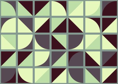 Soyut Geometrik Desen üretken hesaplama sanatı çizimi