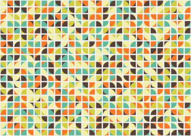 Soyut Geometrik Desen üretken hesaplama sanatı çizimi