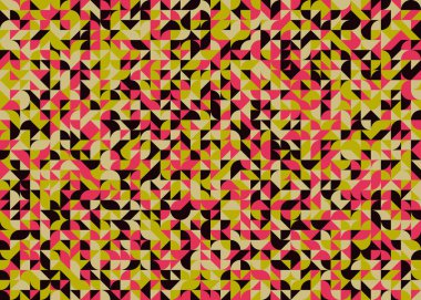 Kareli soyut geometrik desen