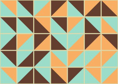 Soyut Geometrik Desen, üretken hesaplama sanatı, vektör illüstrasyonu  