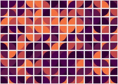 Soyut Geometrik Desen, üretken hesaplama sanatı, vektör illüstrasyonu 