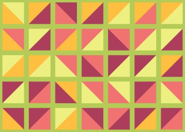 Soyut Geometrik Desen üretken hesaplama sanatı çizimi