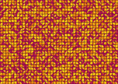 Soyut Geometrik Desen, üretken hesaplama sanatı, vektör illüstrasyonu 