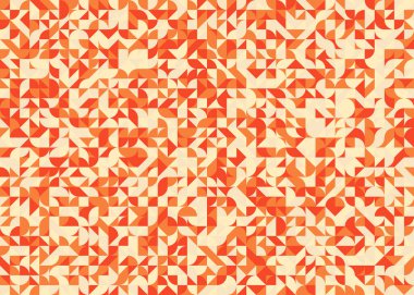 Soyut Geometrik Desen, üretken hesaplama sanatı, vektör illüstrasyonu 