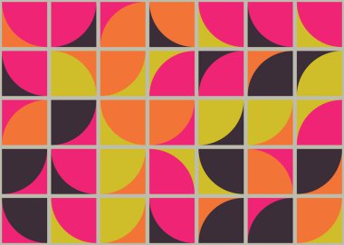 Soyut Geometrik Desen üretken hesaplama sanatı çizimi