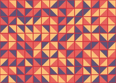 Soyut Geometrik Desen, üretken hesaplama sanatı, vektör illüstrasyonu 