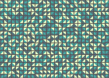 Soyut Geometrik Desen, üretken hesaplama sanatı, vektör illüstrasyonu 