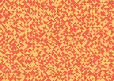 Soyut Geometrik Desen, üretken hesaplama sanatı, vektör illüstrasyonu 