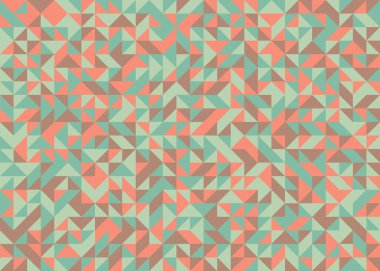 Soyut Geometrik Desen, üretken hesaplama sanatı, vektör illüstrasyonu 