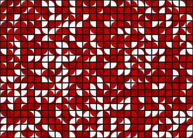 Soyut Geometrik Desen üretken hesaplama sanatı çizimi