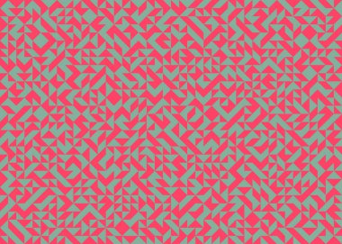 Soyut Geometrik Desen, üretken hesaplama sanatı, vektör illüstrasyonu 