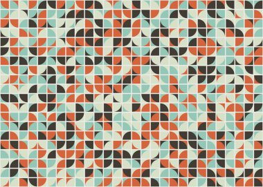 Soyut Geometrik Desen üretken hesaplama sanatı çizimi