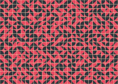 Soyut Geometrik Desen, üretken hesaplama sanatı, vektör illüstrasyonu 