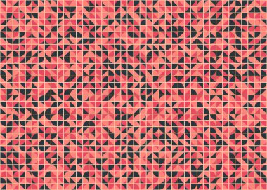 Soyut Geometrik Desen, üretken hesaplama sanatı, vektör illüstrasyonu 