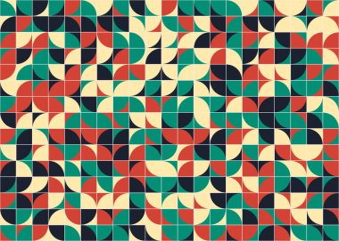 Kareli soyut geometrik desen