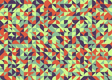 Kareli soyut geometrik desen