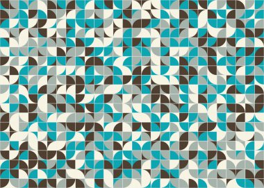 Soyut Geometrik Desen, üretken hesaplama sanatı, vektör illüstrasyonu 