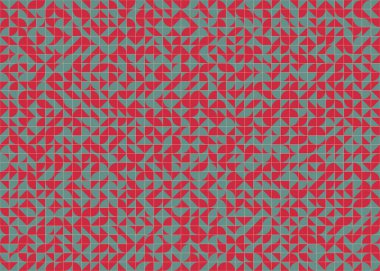 Soyut Geometrik Desen üretken hesaplama sanatı çizimi