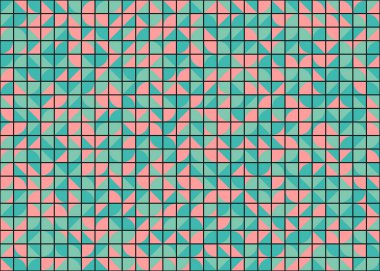 Soyut Geometrik Desen üretken hesaplama sanatı çizimi