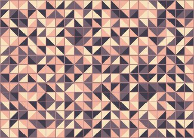 Soyut Geometrik Desen, üretken hesaplama sanatı, vektör illüstrasyonu 