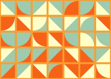 Soyut Geometrik Desen üretken hesaplama sanatı çizimi