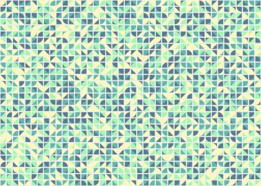 Soyut Geometrik Desen, üretken hesaplama sanatı, vektör illüstrasyonu 