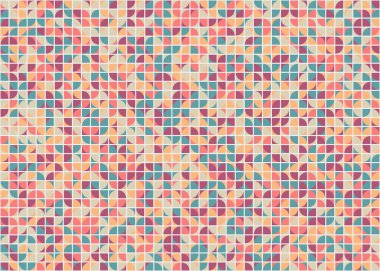 Soyut Geometrik Desen üretken hesaplama sanatı çizimi