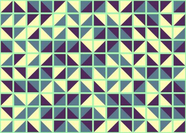 Soyut Geometrik Desen, üretken hesaplama sanatı, vektör illüstrasyonu  