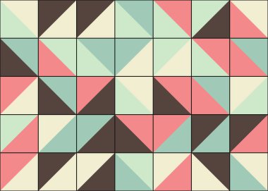 Soyut Geometrik Desen, üretken hesaplama sanatı, vektör illüstrasyonu 