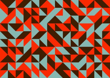 Kareli soyut geometrik desen