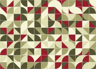 Soyut Geometrik Desen üretken hesaplama sanatı çizimi