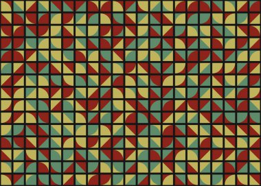 Soyut Geometrik Desen üretken hesaplama sanatı çizimi