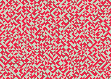 Soyut Geometrik Desen, üretken hesaplama sanatı, vektör illüstrasyonu 