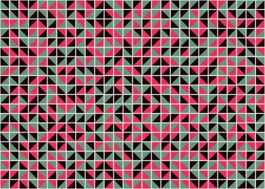 Soyut Geometrik Desen, üretken hesaplama sanatı, vektör illüstrasyonu 