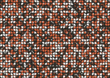 Soyut Geometrik Desen üretken hesaplama sanatı çizimi