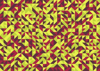 Soyut Geometrik Desen, üretken hesaplama sanatı, vektör illüstrasyonu  