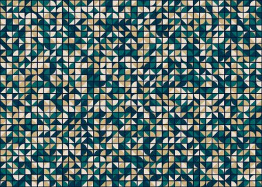 Soyut Geometrik Desen, üretken hesaplama sanatı, vektör illüstrasyonu 