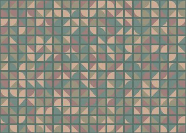 Soyut Geometrik Desen üretken hesaplama sanatı çizimi