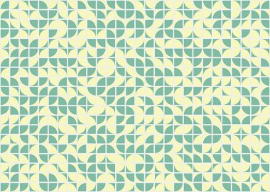 Soyut Geometrik Desen, üretken hesaplama sanatı, vektör illüstrasyonu  