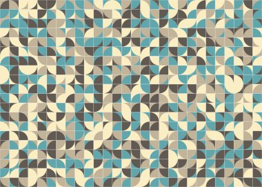 Soyut Geometrik Desen üretken hesaplama sanatı çizimi